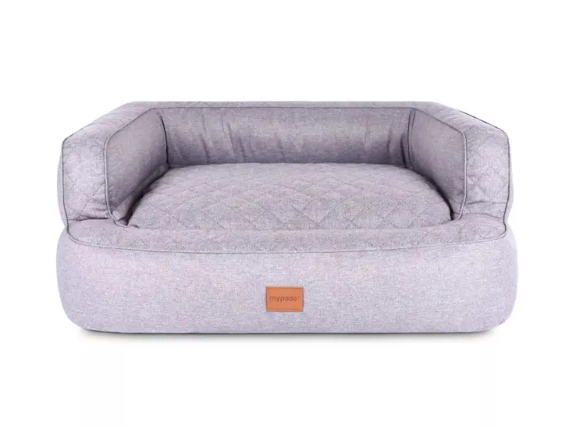 Hundebett Neo Soft silber